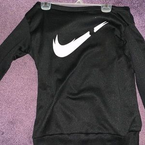 Nike Off the shoulder limited edition sweatshirt